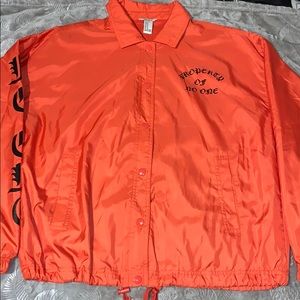 Orange Windbreaker